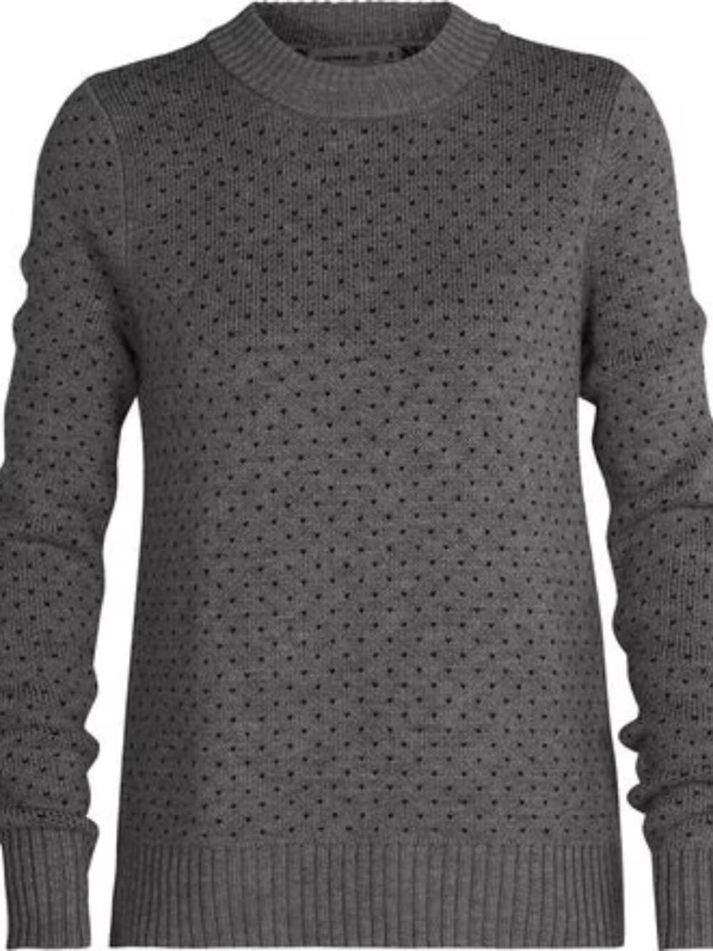 Icebreaker Merino Wool Waypoint Crewe Sweater – Heather Toast – Size M
